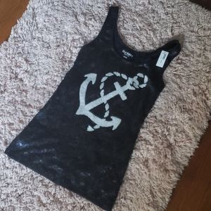 Old Navy sequin navy tank top